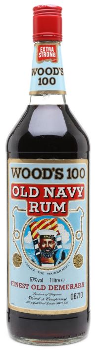 Wood's 100 Old Navy Rum 100cl 57° (NR) x12