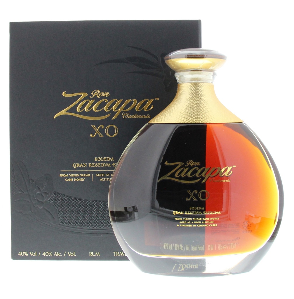 Zacapa XO 70cl 40° - Travel Retail Label (R) GBX x6