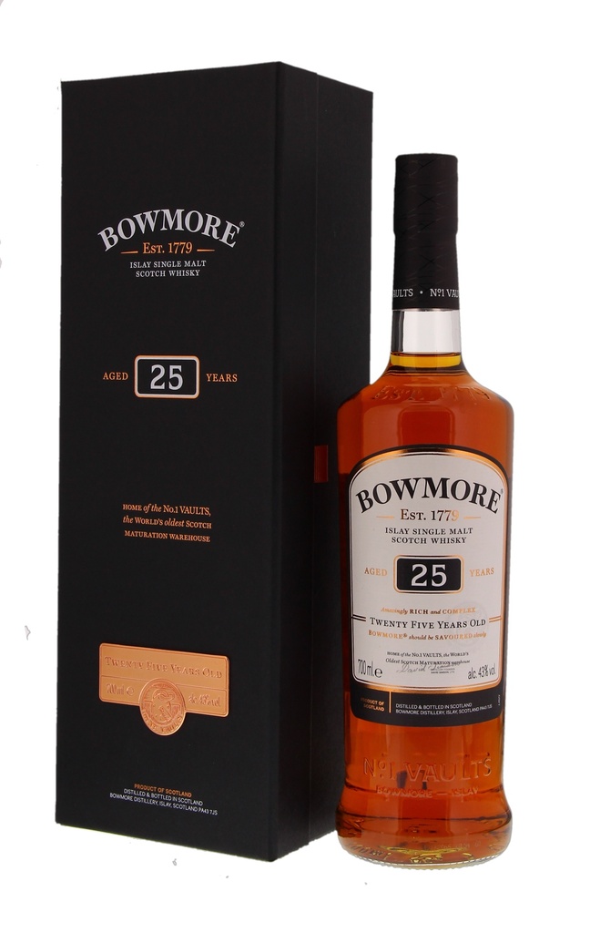 Bowmore 25 YO 70cl 43° (R) GBX x6