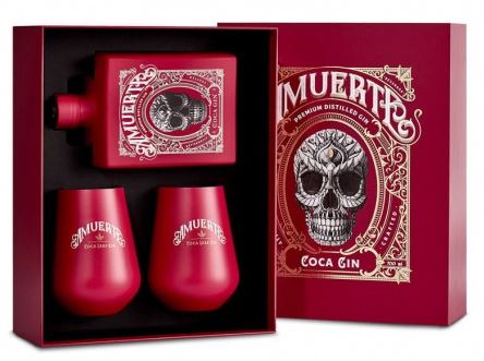 Amuerte Coca Leaf Gin Red Edition + 2 glasses 70cl 43° (R) GBX x6