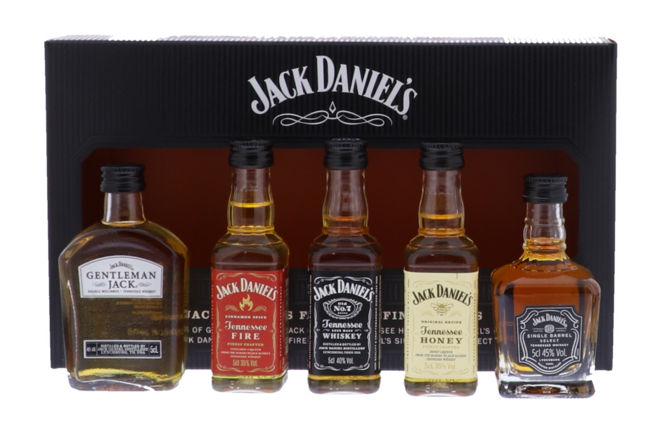 Jack Daniel's Variety Pack 5 x 5cl 39° (NR) GBX x12