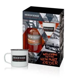 Auchentoshan American Oak + Tin Cup Gift Set 70cl 40° (R) GBX x6