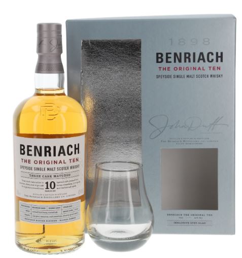 Benriach 10 YO + glass 70cl 43° (R) GBX x6