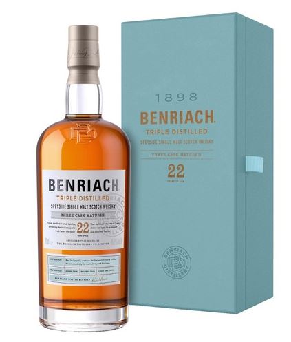 Benriach 22 YO Triple Distilled 70cl 46,8° (R) GBX x4