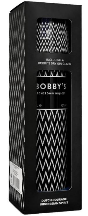 Bobby's Gin + 1 glass 70cl 42° (NR) GBX x3