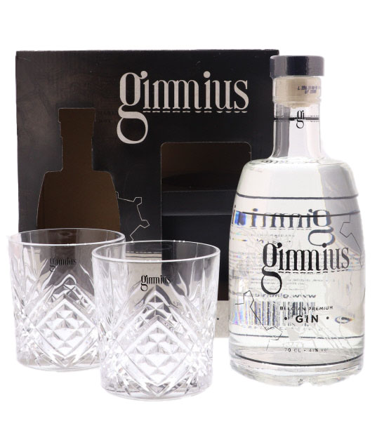 Gimmius Gin + 2 Verres 70cl 41° (NR) GBX x3