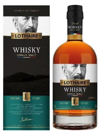 Lothaire French Peated Whisky 70cl 44° + GBX (R) x6
