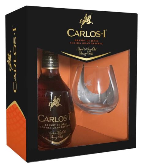 Carlos Primero + 1 Glass 70cl 40° (R) GBX x6