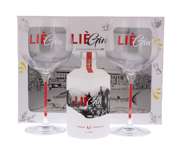 LièGin Original + 2 Glasses 50cl 43° (NR) GBX x10