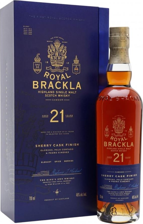 Royal Brackla 21 Years Oloroso, Palo Cortado & PX Casks 70cl 46° (R) GBX x6