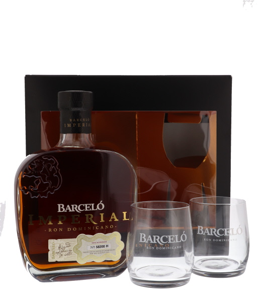 Barcelo Imperial + 2 Glasses 70cl 38° (R) GBX x6