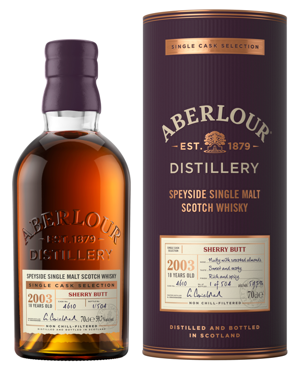Aberlour 18 YO Sherry 70cl Cask 59,7° (R) GBX x6