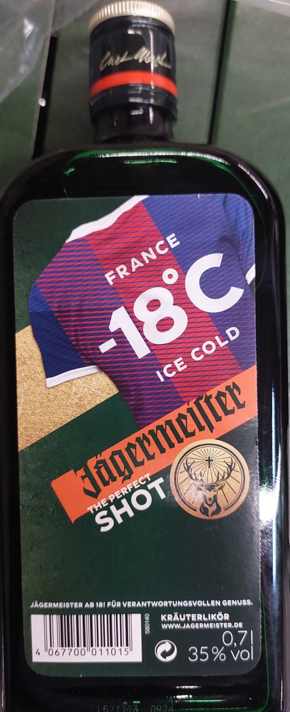 Jägermeister ( DE - Label Football Shirt France) 70cl 35° (R) x6