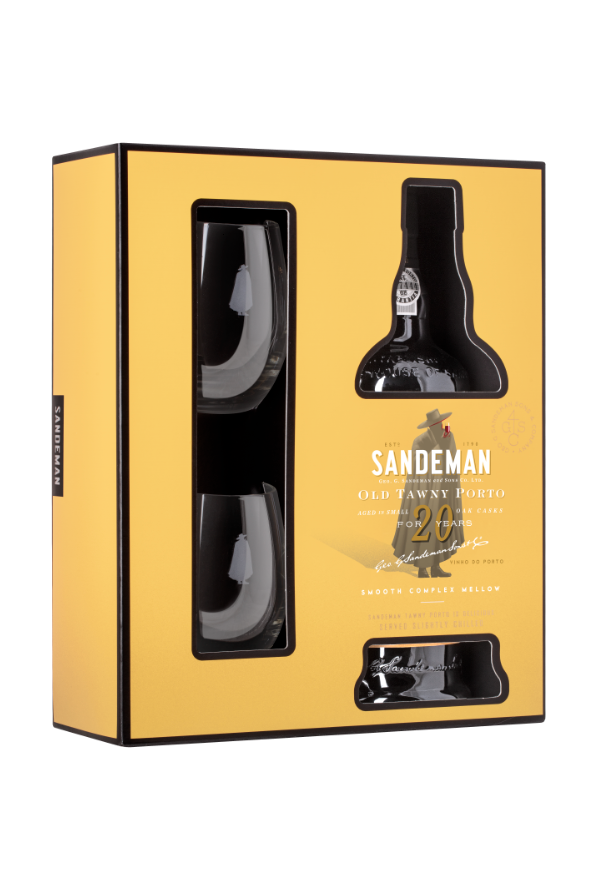 Sandeman Tawny 20 YO + Glasses 75cl 20° (R) GBX x6