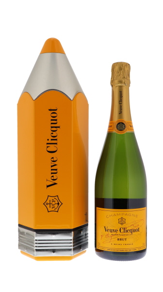 Veuve Clicquot Brut Pencil Yellow Label 75cl (R) GBX x6