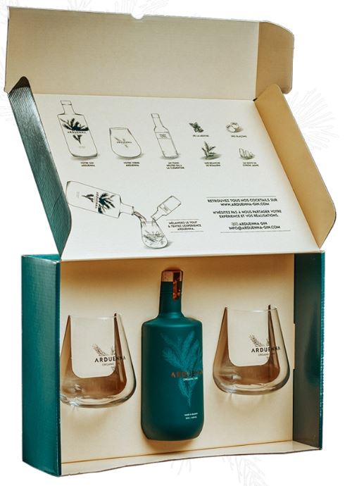 Arduenna Gin + 2 Glasses 50cl 40° (NR) GBX x4