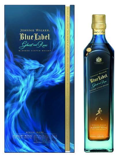 Johnnie Walker Blue Label Ghost and Rare Batch III Glenury Royal 100cl 43.8° (R) GBX x3