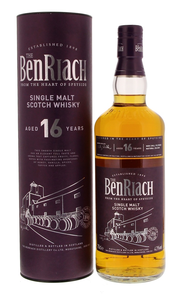 Benriach 16 YO 70cl 43° (R) GBX x6