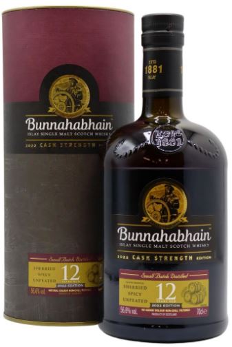 Bunnahabhain 12 YO Cask Strength 70cl 56,6° (R) GBX x6