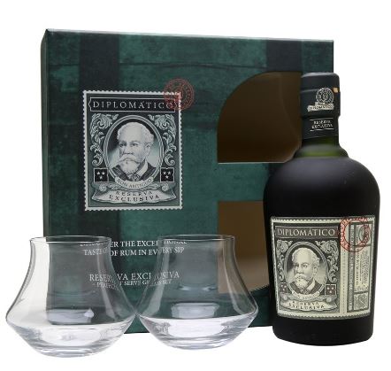 Diplomatico Reserva Exclusiva 12 YO + Glasses 70cl 40° (R) GBX x6