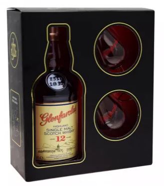 Glenfarclas 12 YO + glasses 70cl 43° (R) GBX x6