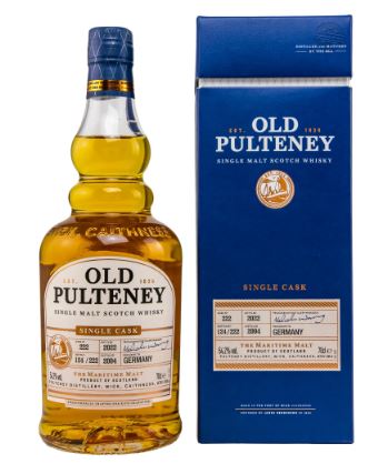 Old Pulteney 18 Years Single Cask #222 2004 (Bottled 2022) First Fill American Oak 70cl 54,2° (R) GBX x6