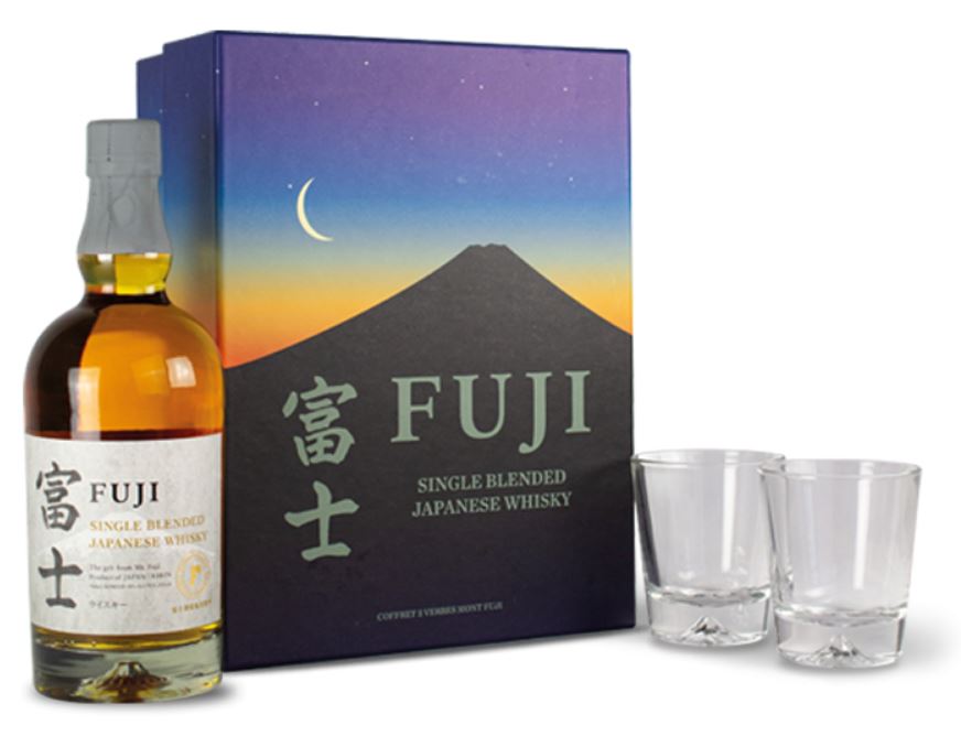 Kirin Fuji Single Blended + 2 glasses 70cl 43° (R) GBX x6