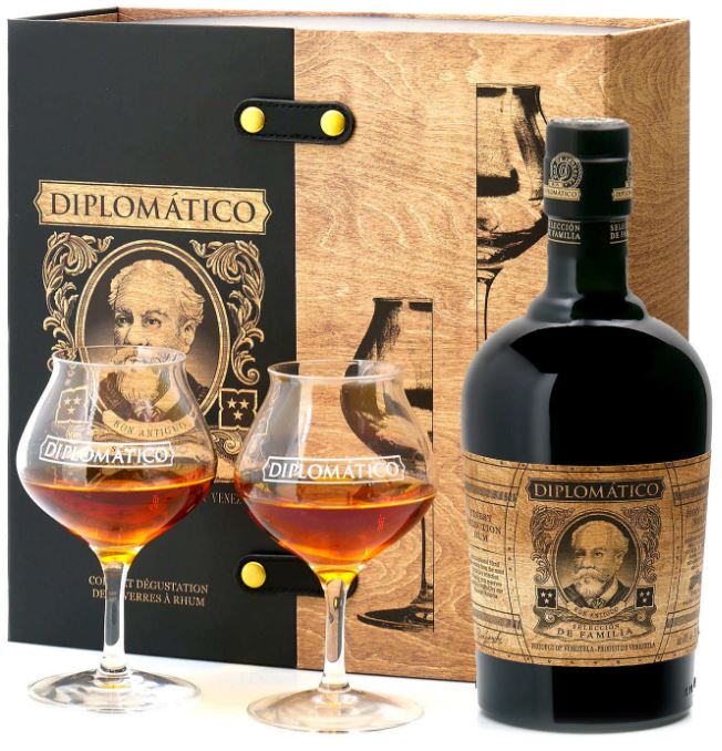 Diplomatico Seleccion de Familia + 2 glasses *** 70cl 43° (neutral case) (R) GBX x6