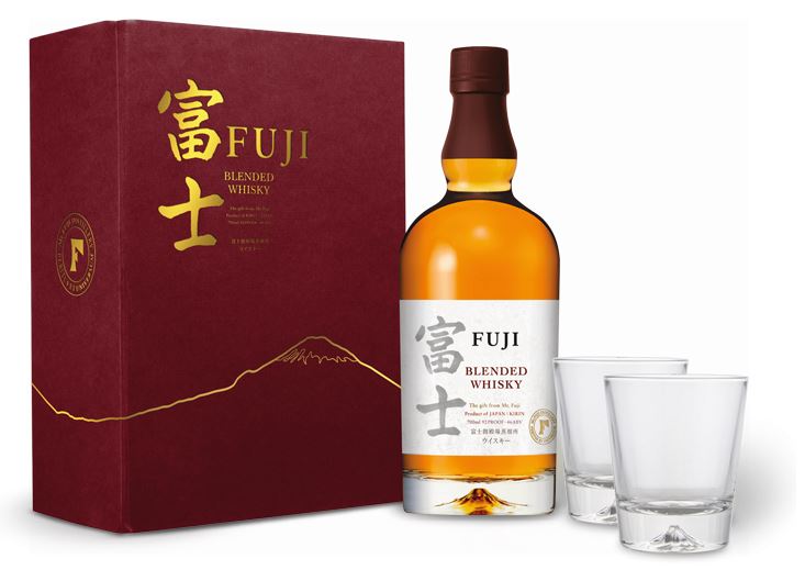 Kirin Fuji Single Blended + 2 glasses 70cl 43° (neutral case) (R) GBX x6