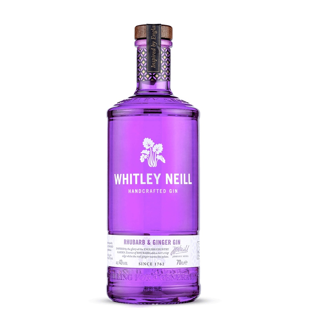 Whitley Neill Rhubarb & Ginger 70cl 43° (R) x12