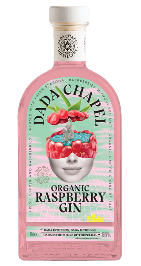 Dada Chapel Organic Raspberry Gin 70cl 40° (NR) x6