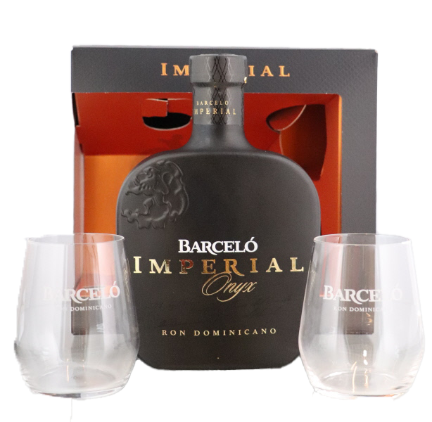 Barcelo Imperial Onyx + 2 Glasses 70cl 38° (NR) GBX x6