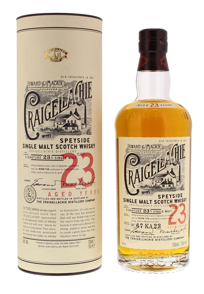 Craigellachie 23 YO 70cl 46° (R) x6