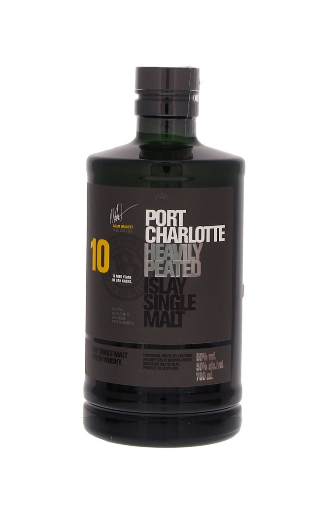 Bruichladdich Port Charlotte Islay Barley Heavily Peated 10 YO (No GBX) 70cl 50° (R) x6