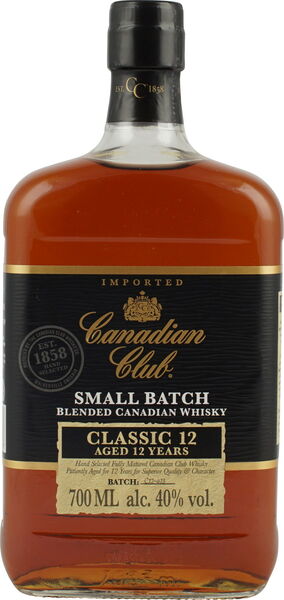 Canadian Club Classic 12 YO 70cl 40° (R) x6