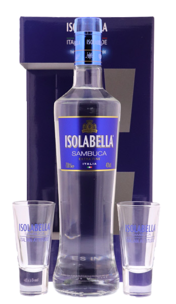 Isolabella Sambuca + 2 Glasses 70cl 40° (NR) GBX x6
