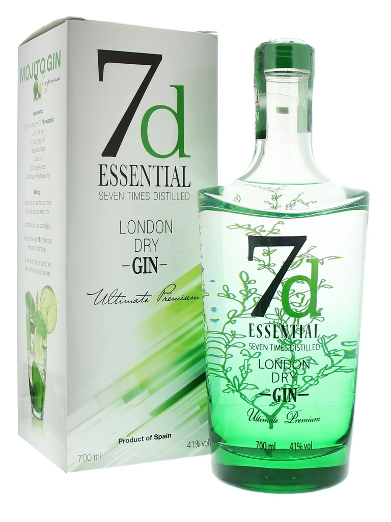 7d Essential London Dry Gin 70cl 41° (R) x6