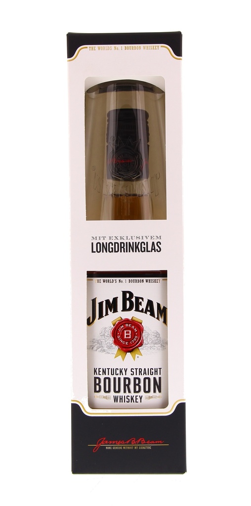 Jim Beam + 2 Glasses 70cl 40° (R) GBX x6