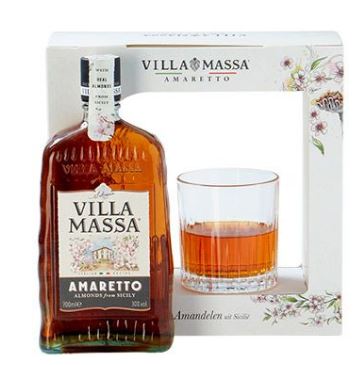 Villa Massa Amaretto + 1 glass 70cl 30° (NR) GBX x6