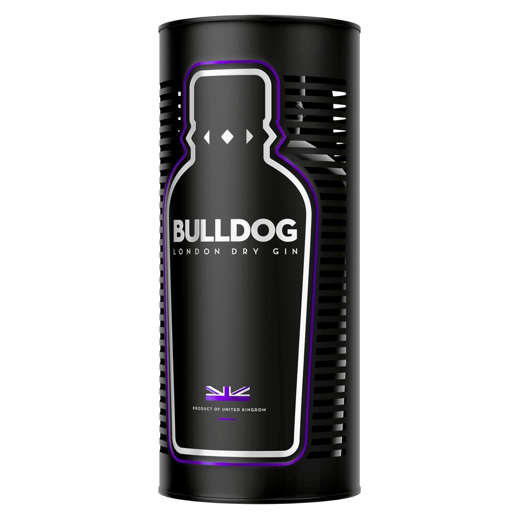 Bulldog Gin + Tin Box 70cl 40° (R) GBX x6