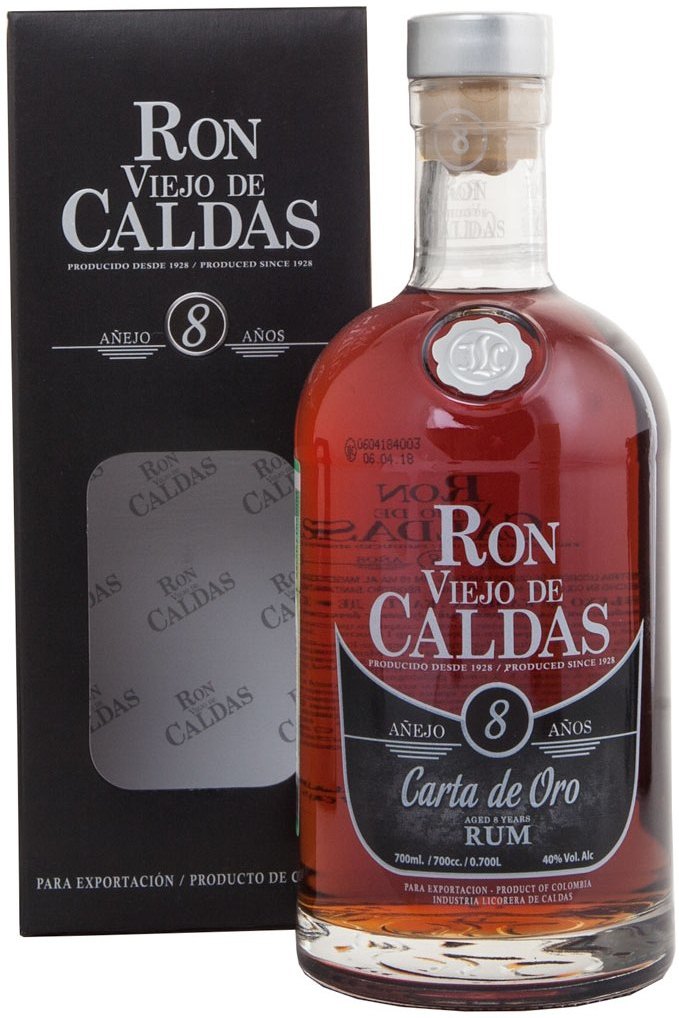 Viejo de Caldas Carta de Oro 8 YO 70cl 37,5º (NR) GBX x6