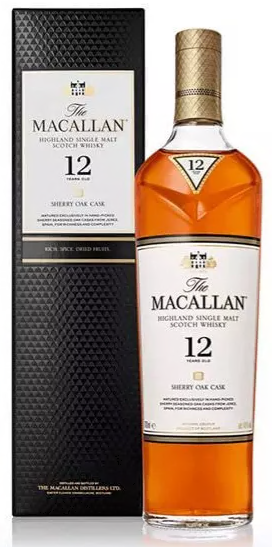 Macallan 12 YO Sherry Oak 70 cl 40° (R) GBX x6
