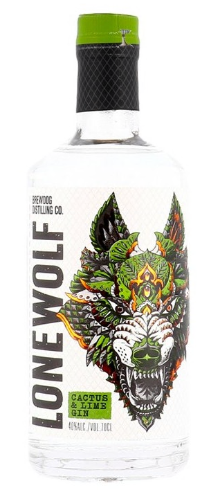 Lone Wolf Cactus and Lime Gin 70cl 38° (R) x6