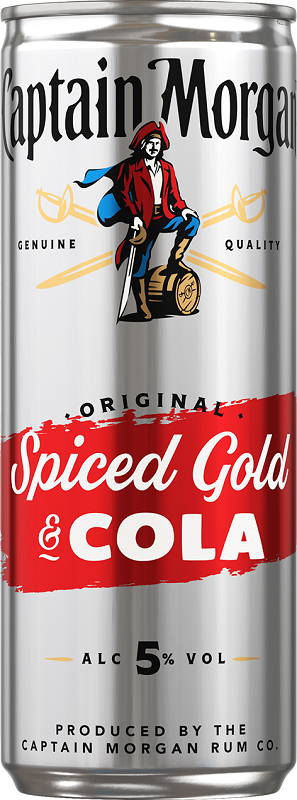 Captain Morgan & Cola Cans 25cl 5° (NR) x12