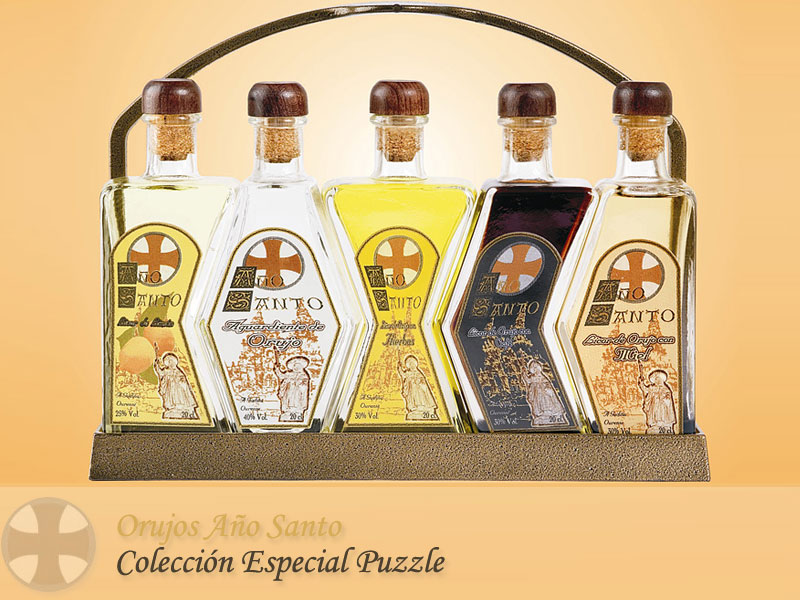 Colección puzzle Orujos Año Santo 20cl x 5 100cl 31º (R) x6