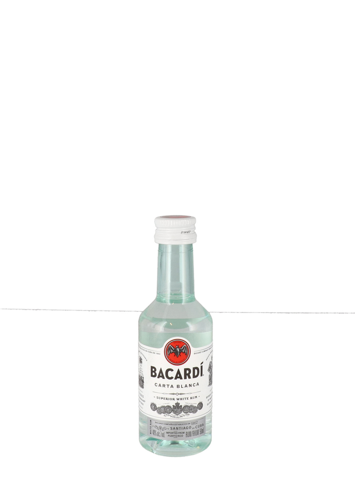 Bacardi Carta Blanca 5cl 40° PET x60