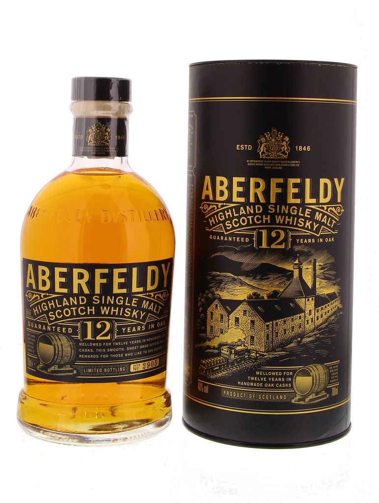 Aberfeldy 12 Years + Golden Ticket 70cl 40° (R) GBX x6