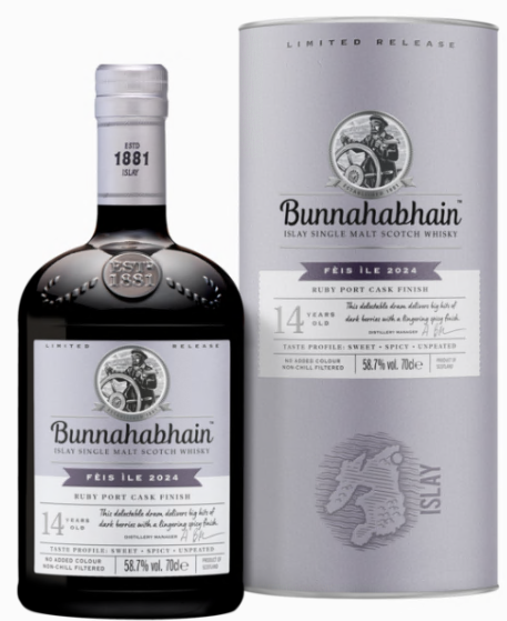 Bunnahabhain 14 Years Feis Ile Ruby Port Cask 2024 70cl 58,7° (R) GBX x6