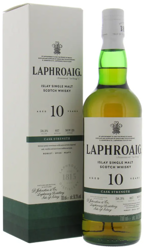 Laphroaig 10 Years Cask Strength Batch 17 70cl 58.3° (R) GBX x6