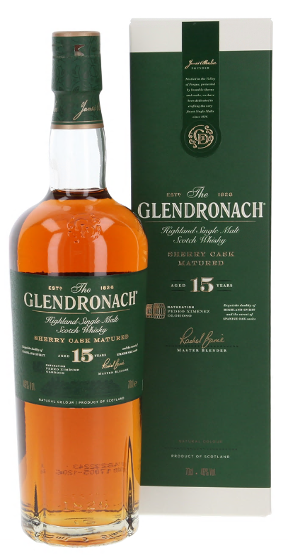 Glendronach 15 Years Sherry Cask Matured 70cl 46° (R) GBX x6